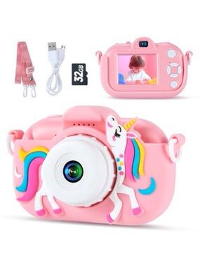 Kids Pink Unicorn Digital Camera - Fun Child-Friendly Camera